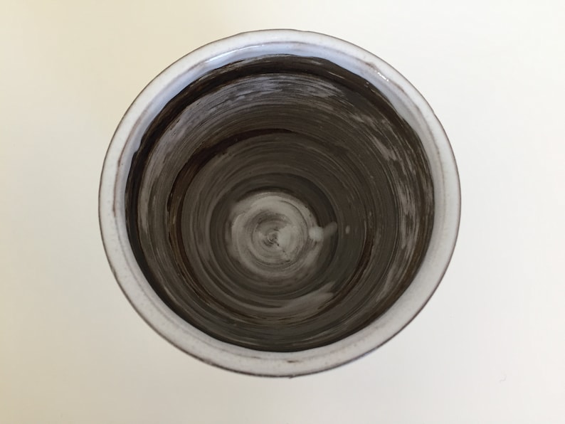 Wheel-Thrown stripey pot