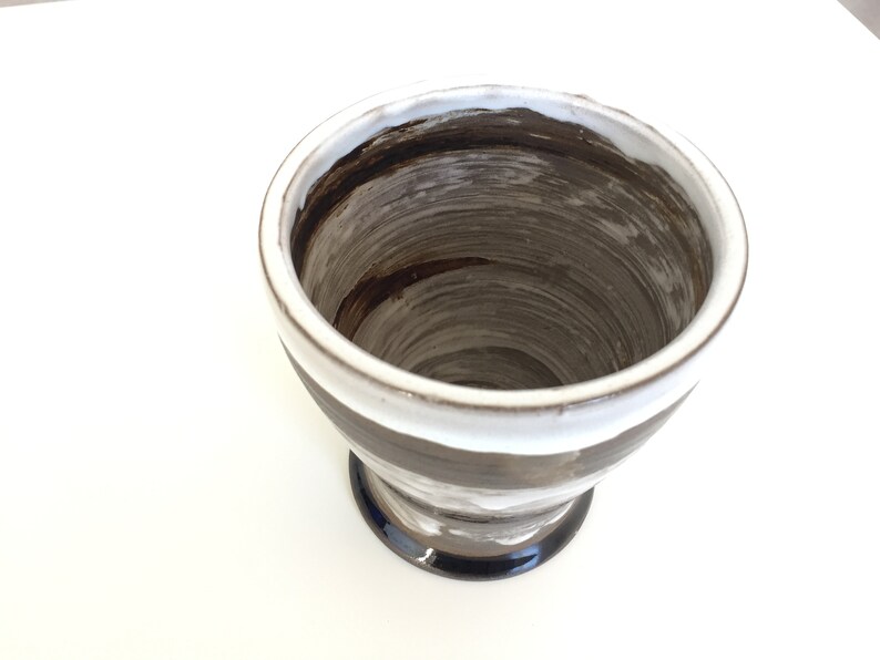 Wheel-Thrown stripey pot