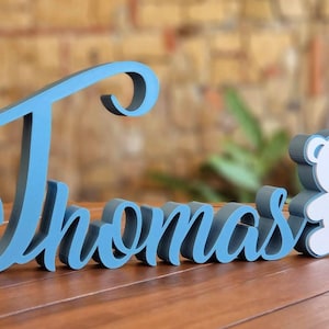 Nome con orsetto personalizzato stampato in 3D da tavolo, Scritta 3D, evento, festa, teddy bear, cameretta, nascita, neonato, regalo.