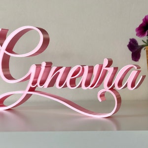 Nome con base da tavolo personalizzato, Scritta 3D, per evento, festa, compleanno, battesimo, cresima, 18 anni, regalo, confettata, nascita.
