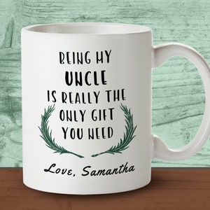 Birthday Gift for Uncle, Father’s Day Gift Mug, Uncle Birthday Gift, Funny Gift for Uncle from Niece, Nephew