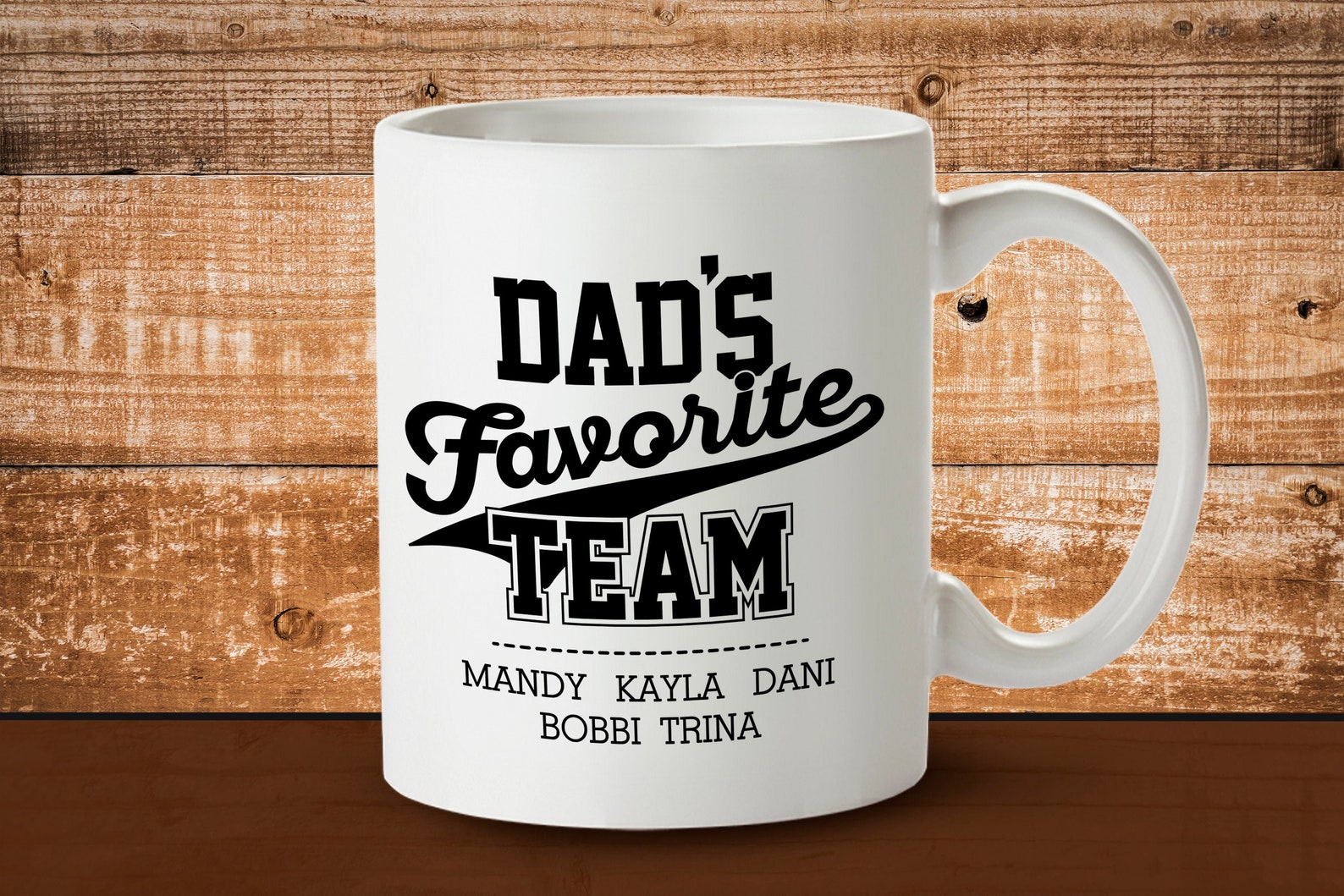 Personalized Sports Dad Mug Fathers Day Gift From Favorite Etsy