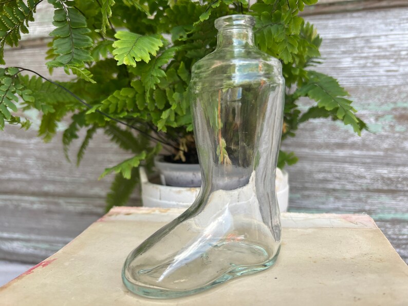Vintage Clear Glass Boot Cologne/bottle Avon Collection Etsy