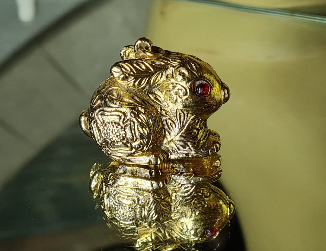 Max Factor Solid Perfume Compact Locket Rabbit Bunny Figure - Etsy