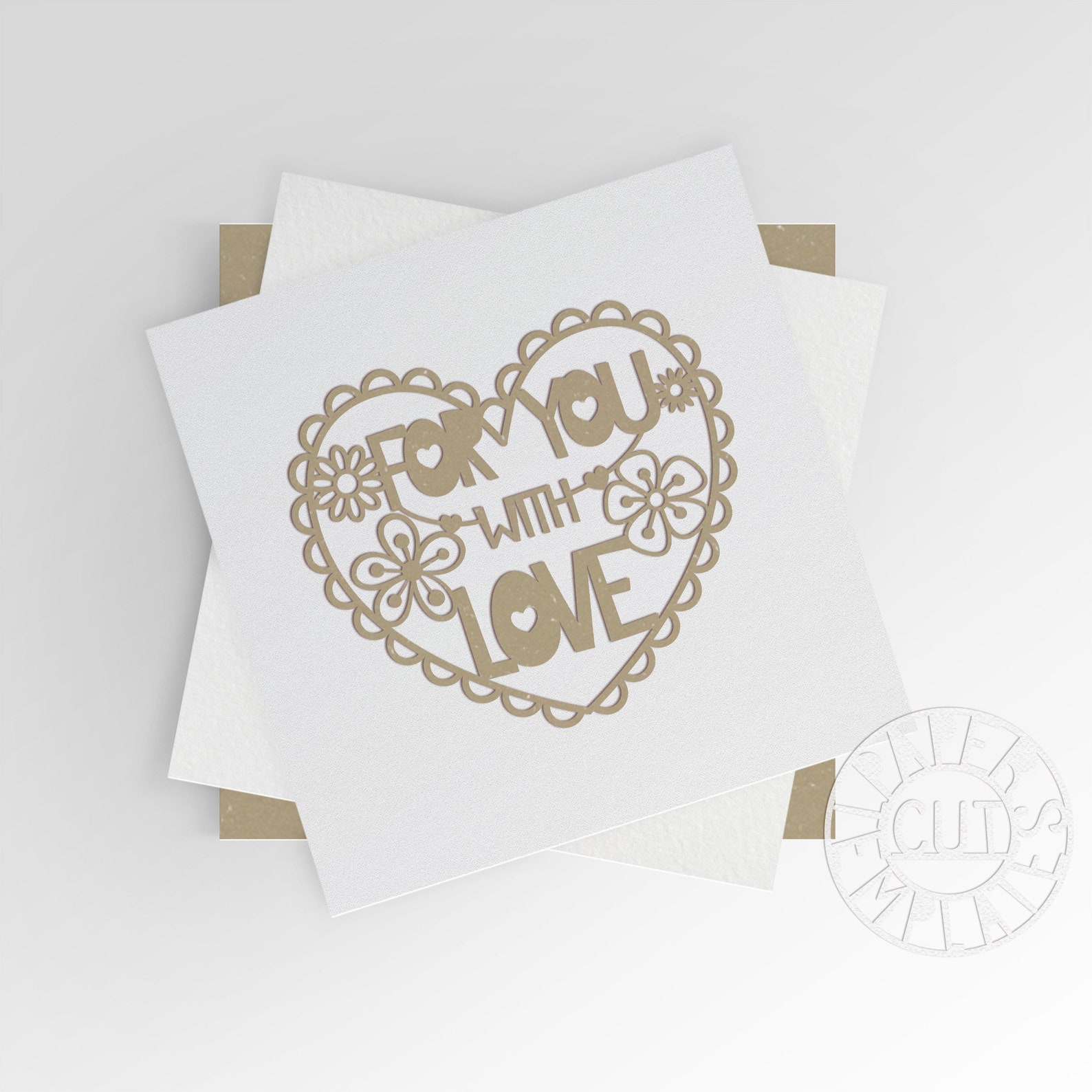 SVG Valentine card for laser cutting. Gift for valentine’s | Etsy