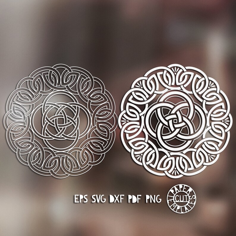 Download SVG Set of celtic mandalas for laser cutting. Stencil ...