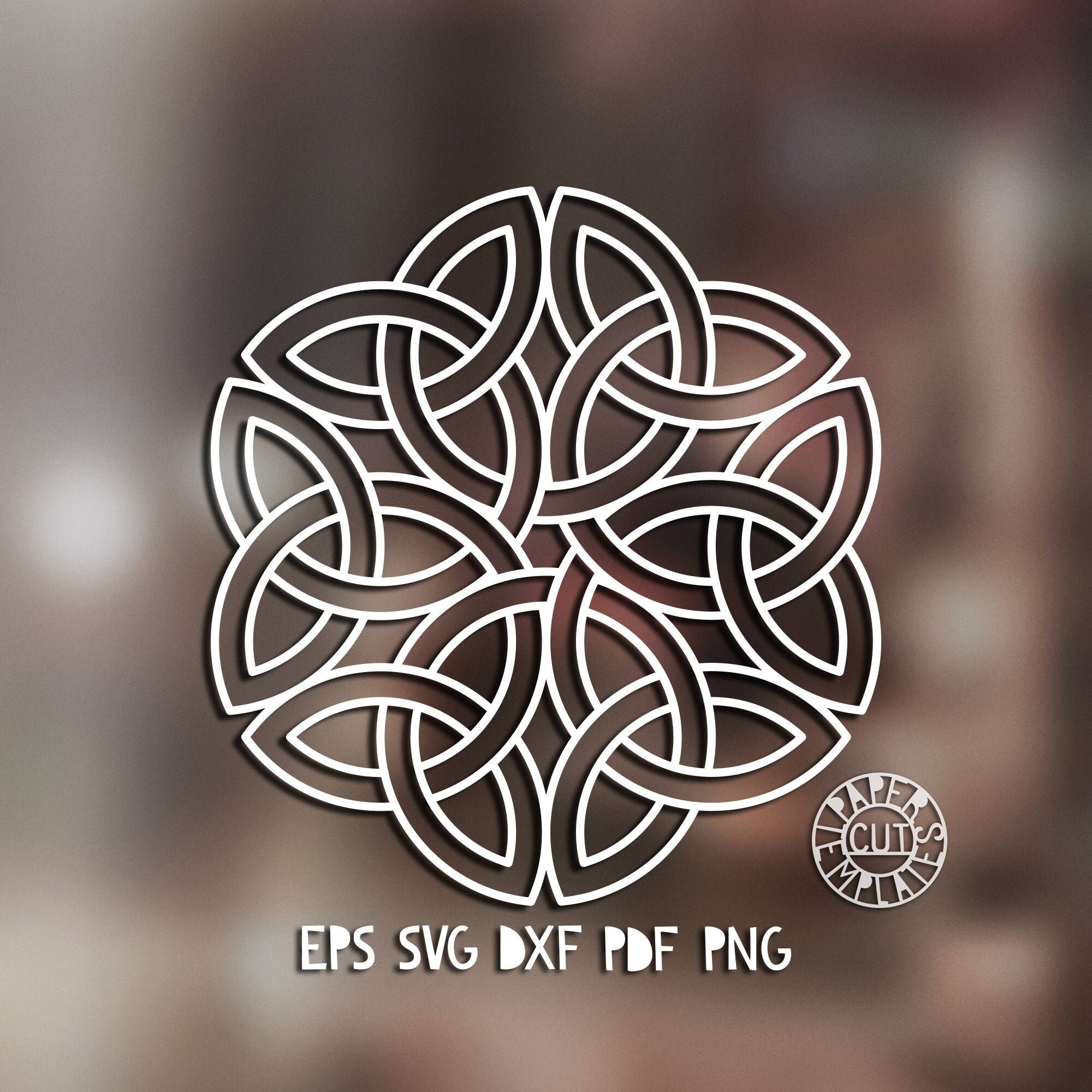 template celtic knot for laser cutting stencil scroll saw etsy