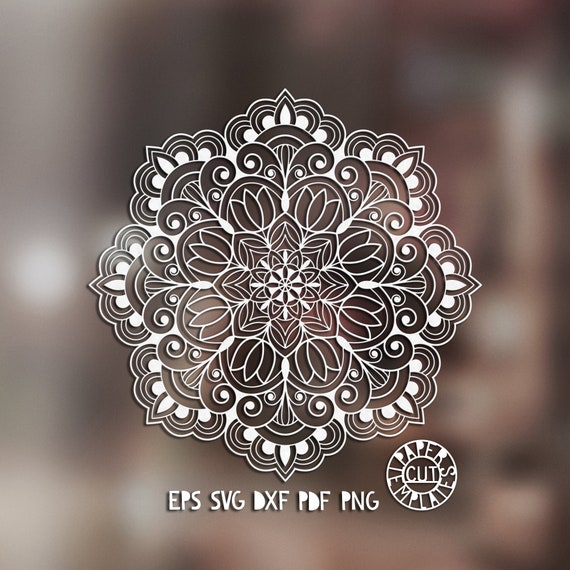 Download Svg Mandala Cut File For Laser Cutting Cricut Silhouette Etsy
