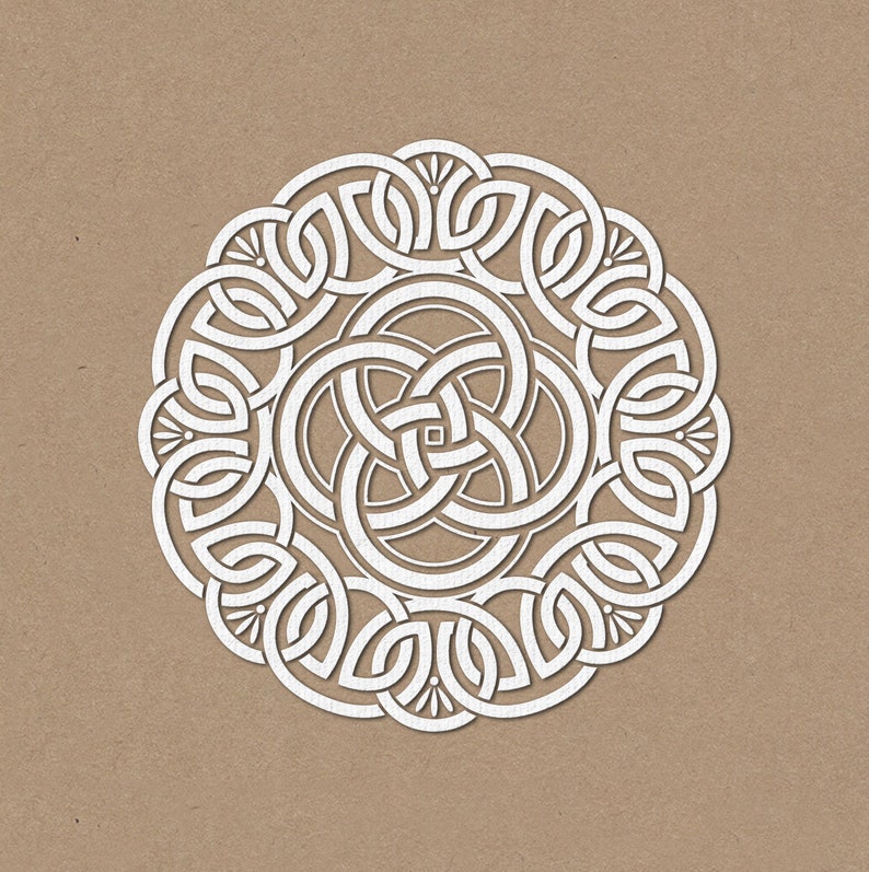 Download SVG Set of celtic mandalas for laser cutting. Stencil ...