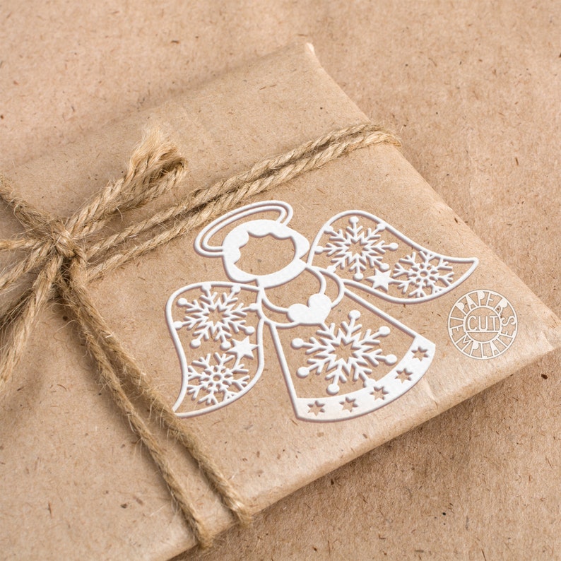 Download SVG Christmas Snow Angel. Snowflake angel for paper ...