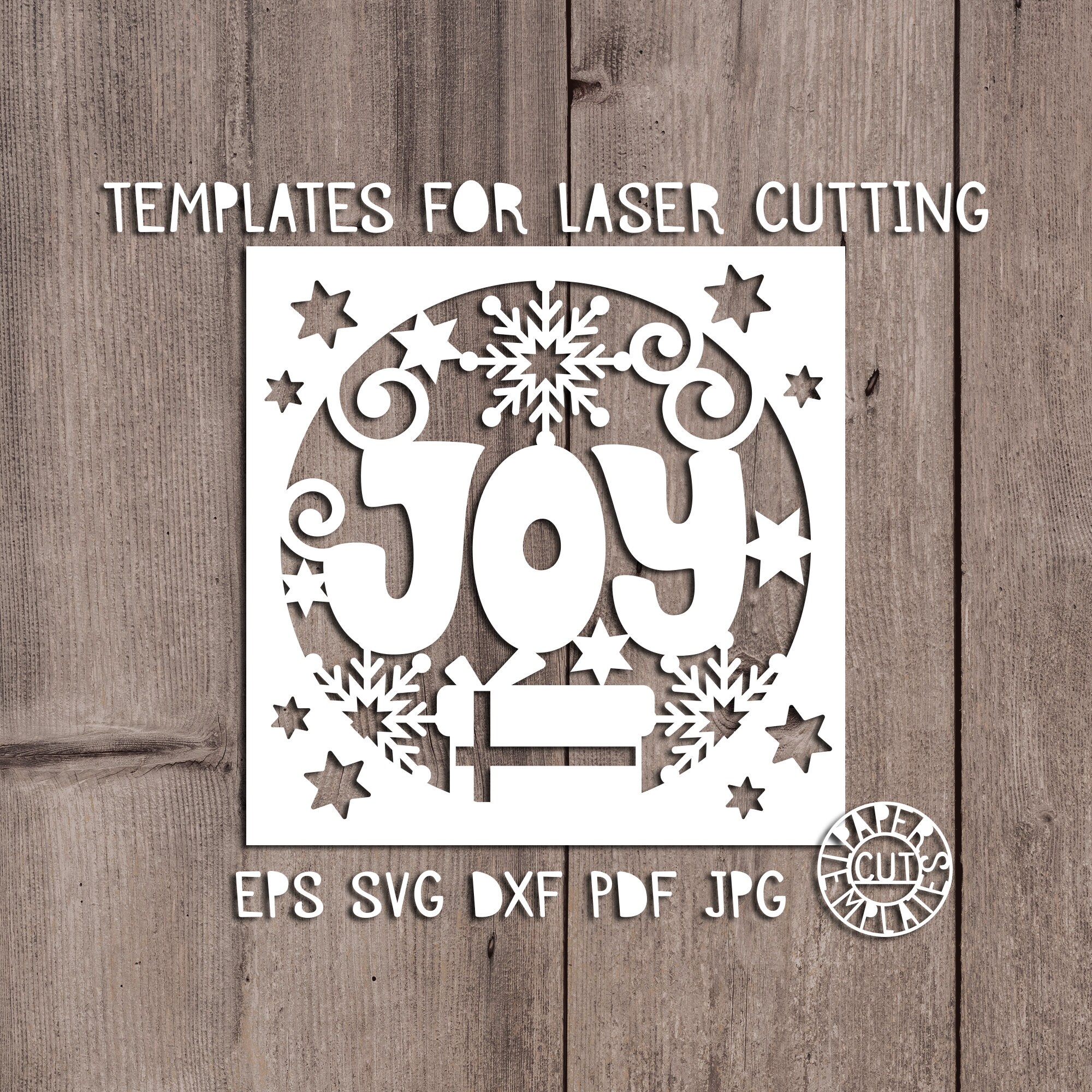 Christmas card templates for laser cutting. Winter die cut. Etsy