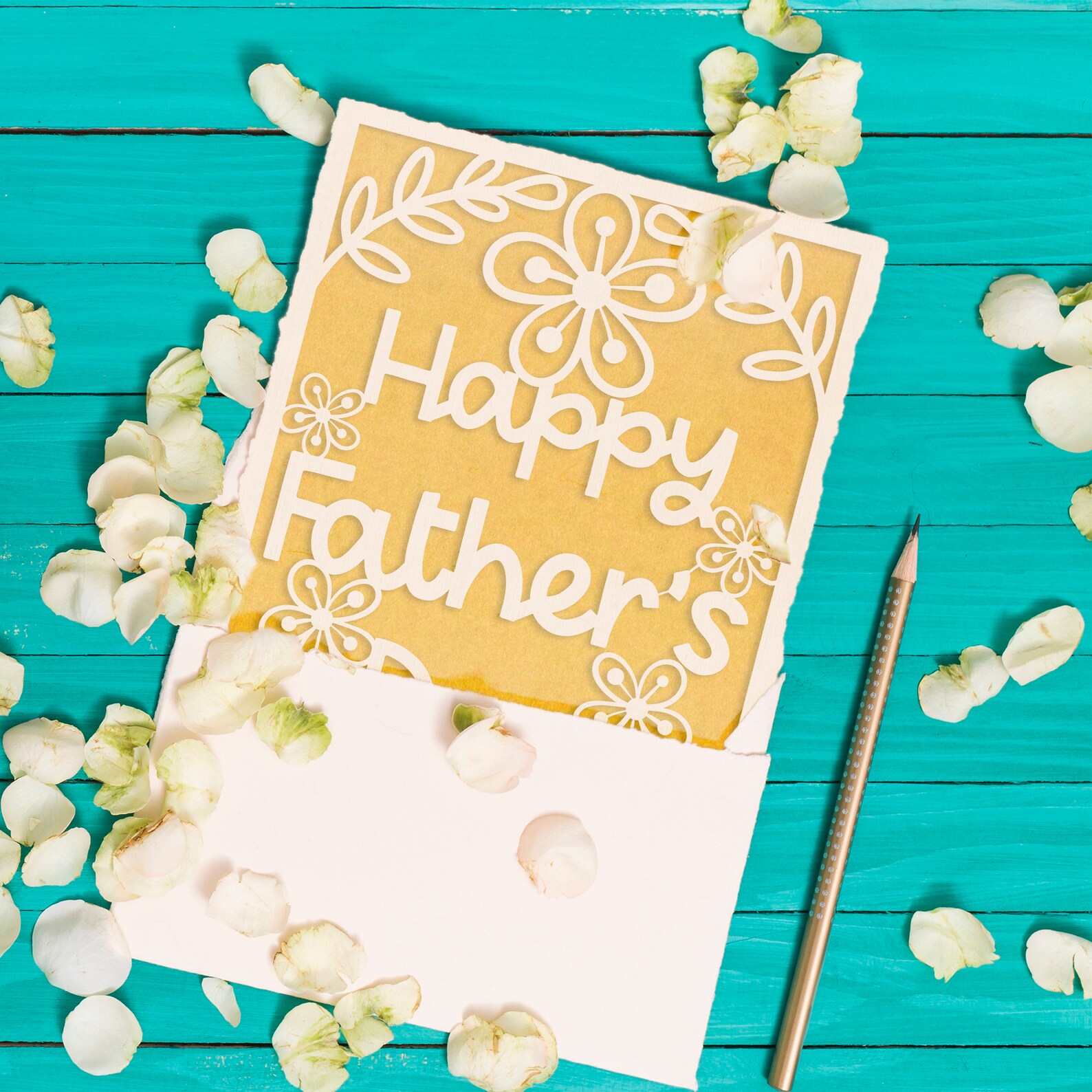 Download SVG Father's day card template for laser cutting. Happy | Etsy