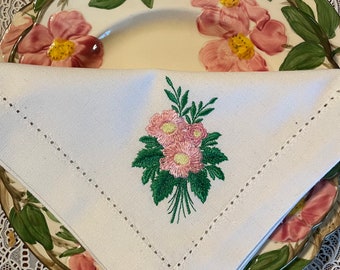 NUEVAS Servilletas bordadas Desert Rose Complemento Colección Franciscana Juego de 4