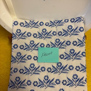 Complement "Cornflower Corning Ware" Pot Holder (Hand Crafted) image 2