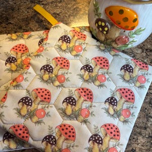 Complement Sears "Merry Mushroom" Pot Holder (Hand Crafted)