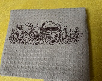 Pyrex (Forest Fancies) Embroidery Kitchen Towel