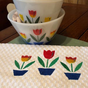 Fire King Tulip - Etsy