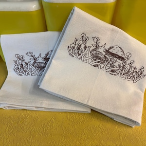 Pyrex (Forest Fancies) Embroidery Kitchen Towel