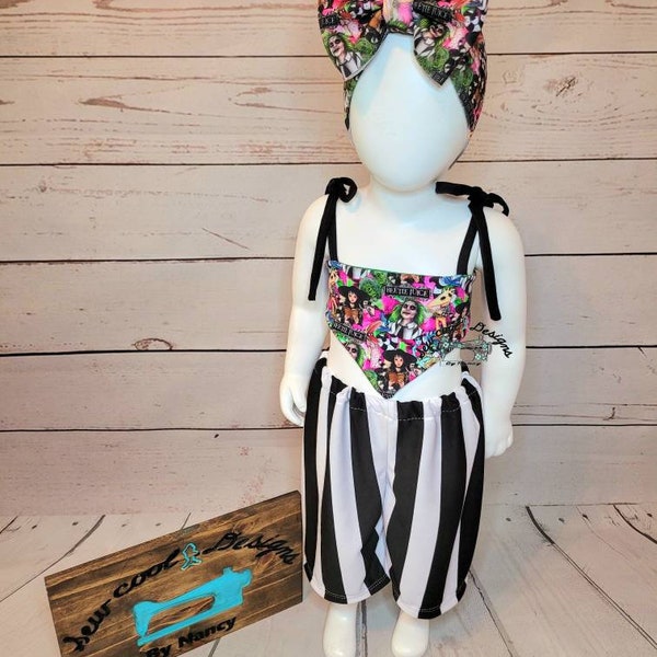 Beetlejuice set includes top headwrap pants message me before paying