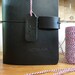 Couverture Cuir PU A5 Rechargeable Avec Cahier - 23x17cm Noir, Porte-stylo Et Fermoir Magnétique