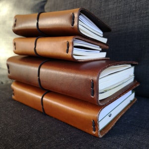Copertina personalizzabile in pelle conciata al vegetale spessa per Midori Bullet Journal A5 o A6 Fauxdori Planner Quaderni in pelle di qualità extra