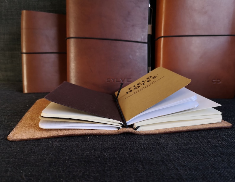 Carnet D'Adresses Relié Cuir Marron – Style Classique A-Z