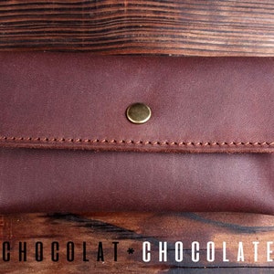 Blague à tabac en cuir naturel huilé. Travail Artisanal. Fait Main. Cadeau pour fumeur cigarettes roulées. Pochette en cuir Tabac à rouler