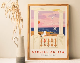 Bexhill on sea Collonade print