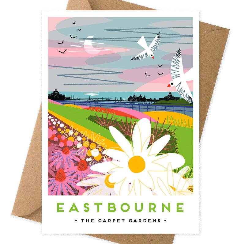 Eastbourne Card Seaside Card Etsy