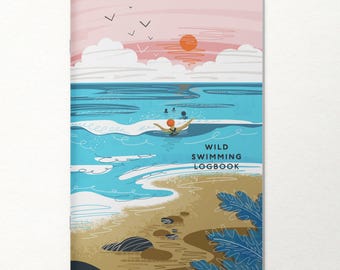 Cuaderno de bitácora de natación en aguas abiertas: Regalo para nadadores de mar al aire libre