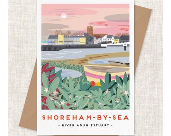 Shoreham greeting card - landmark card