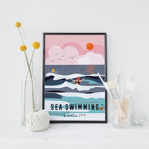 Sea swimming print, Vitamin Sea