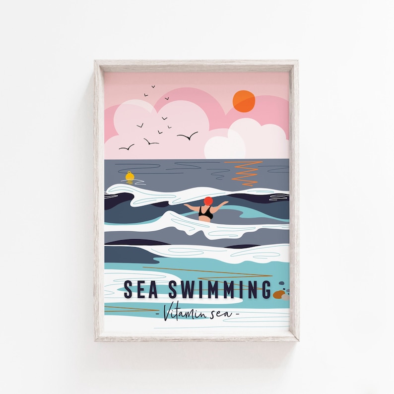 Sea swimming print, Vitamin Sea