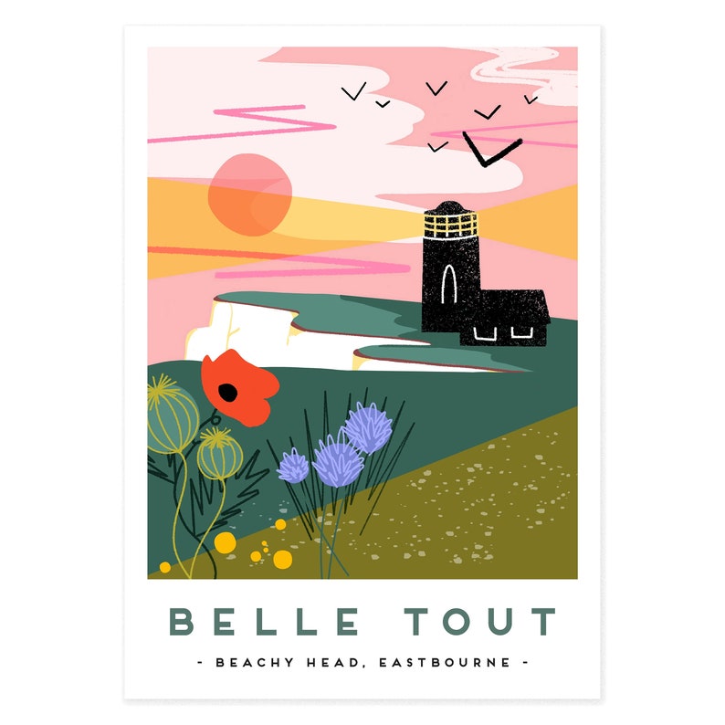 Belle Toute Eastbourne poster print railway poster print image 1