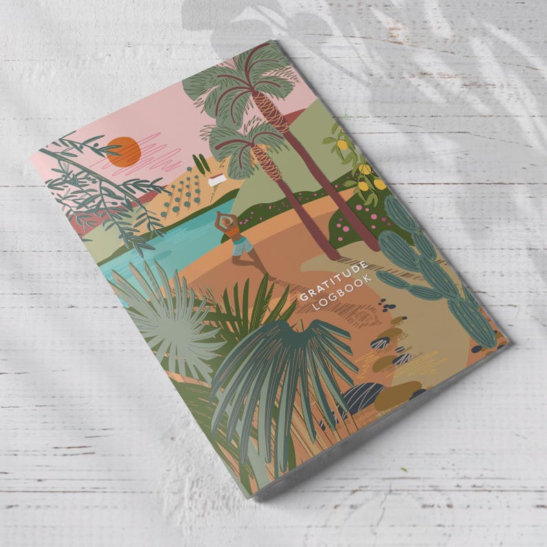 Diario de gratitud: Cuaderno diario tamaño A5, regalo para practicantes de yoga. imagen 3