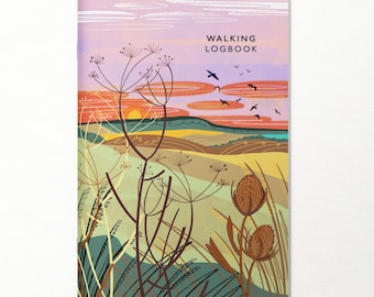 Walking logbook hiking journal rambler notebook outdoor notes walkers logbook national park