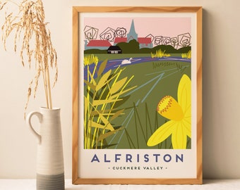 Alfriston Cuckmere Valley poster print