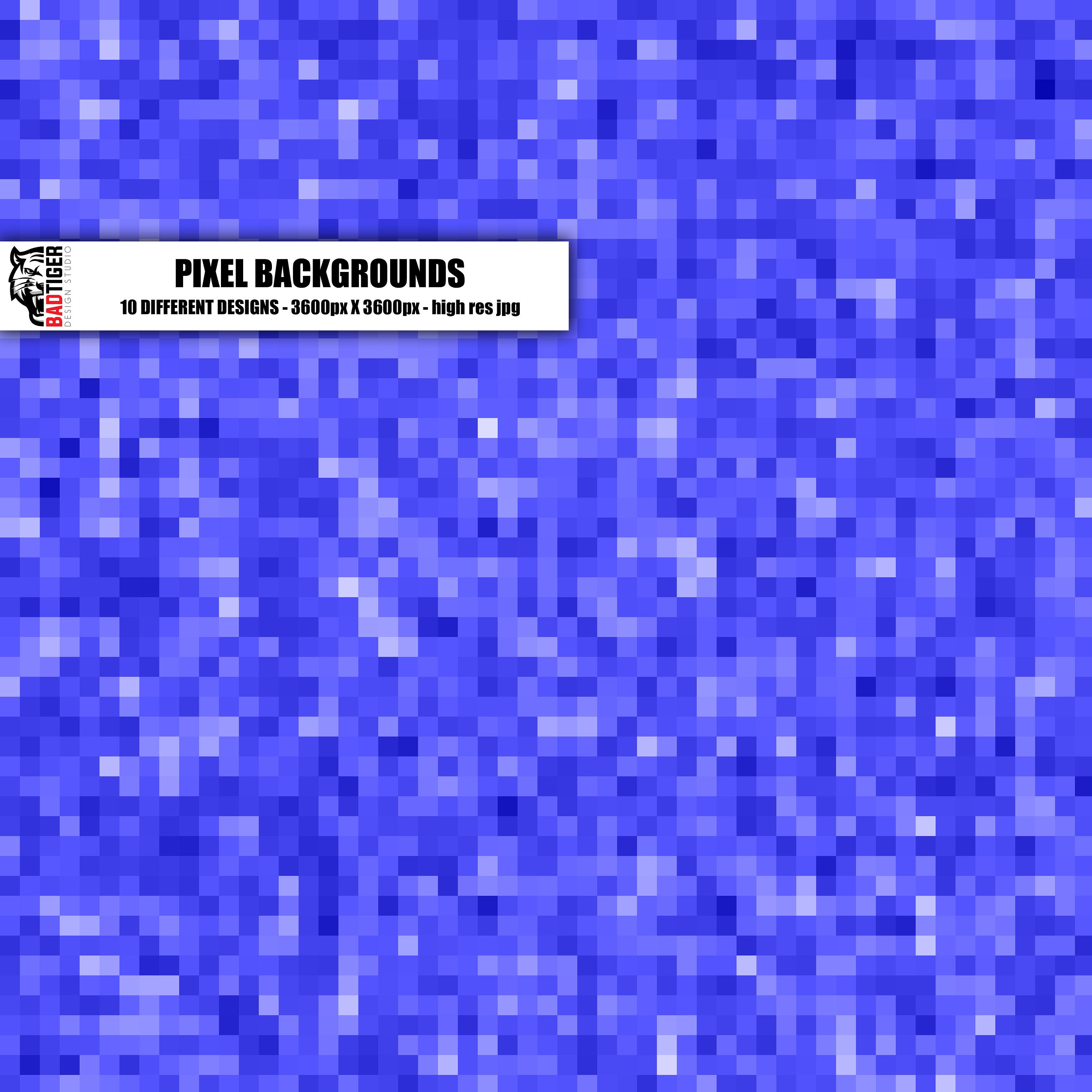 Pixel digital paper minecraft paper pixel scrapbooking etsy uk