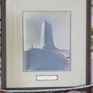 Benutzerdefinierte gerahmt und mattiert &quot;The Wright Memorial Dezember 1932&quot;/schwarz & weiß North Carolina historische Fotografie / Wand-Dekor