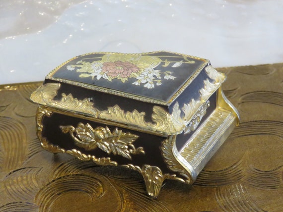Vintage Grand Piano Trinket Box