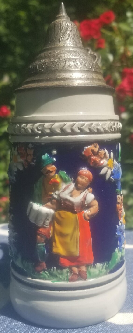 Gerz 西ドイツ 蓋付きビールジョッキ 6インチ - Etsy 日本
