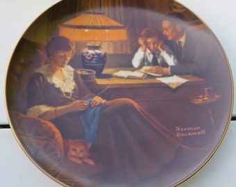 Plaque de Norman Rockwell Collective / « Pères aide » / 3ème lumière campagne série/Beyoncé/True Rockwell classique/1983 de tranche Rockwell