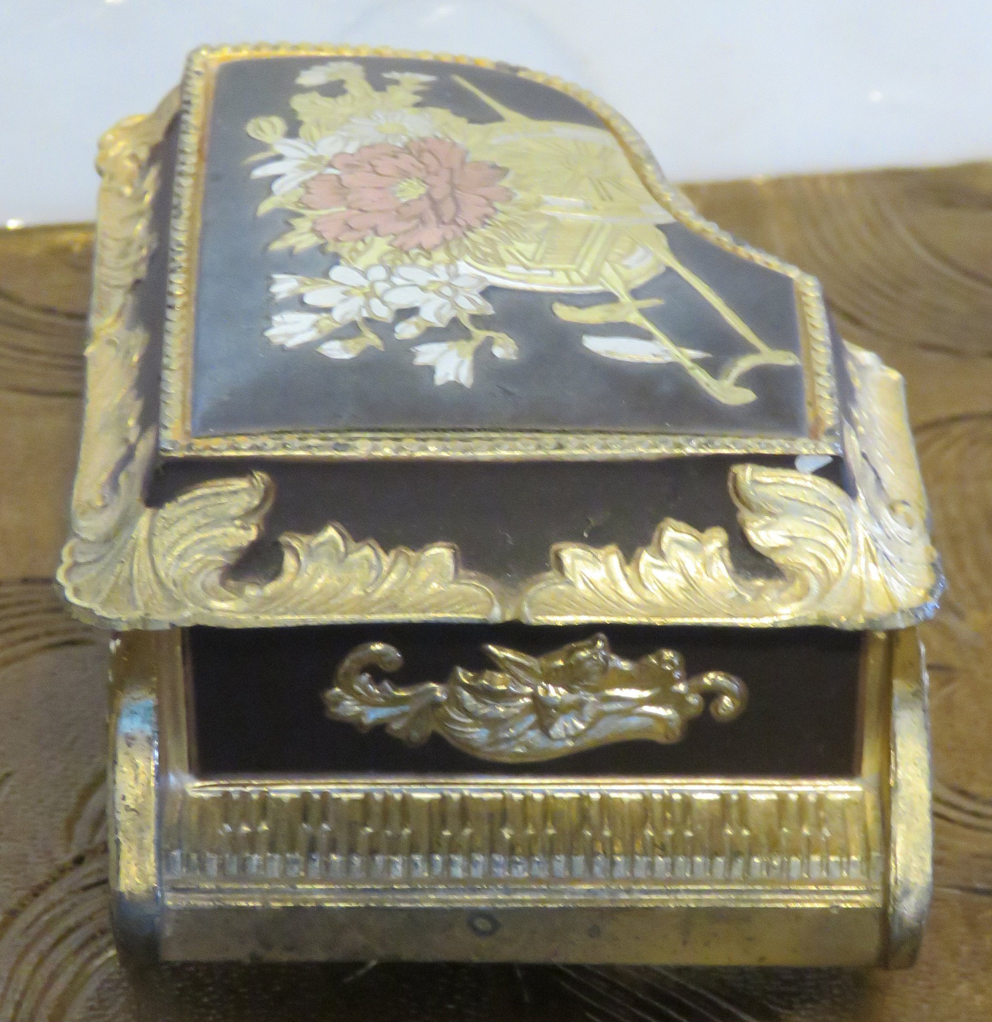 Ancienne Boîte à Bijoux En Forme De Piano à Queue - Vintage, Décoration, Collection