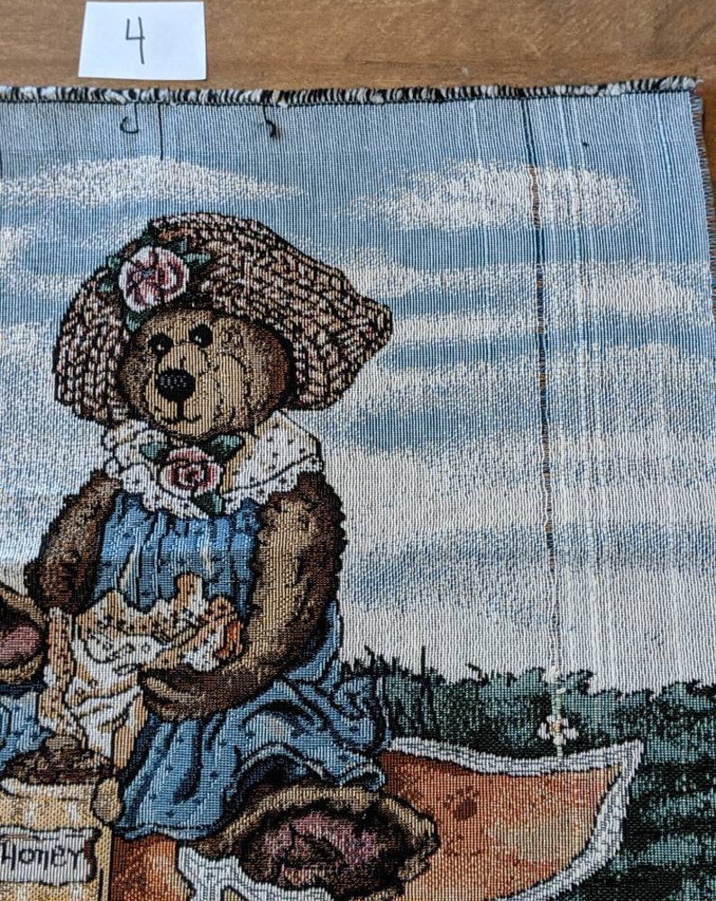 Vintage fabric tapestry panelslot of 4boyd's bears & | Etsy