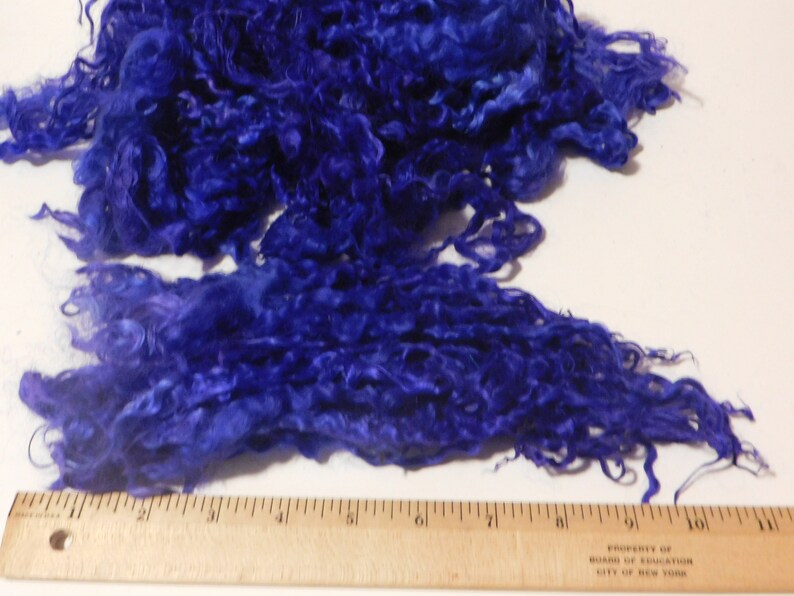 Wenslydale X Teeswater long dyed locks