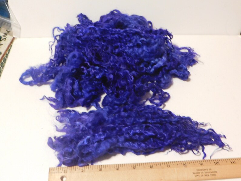 Wenslydale X Teeswater long dyed locks