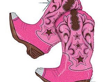Cowboy Boot Balloon Etsy