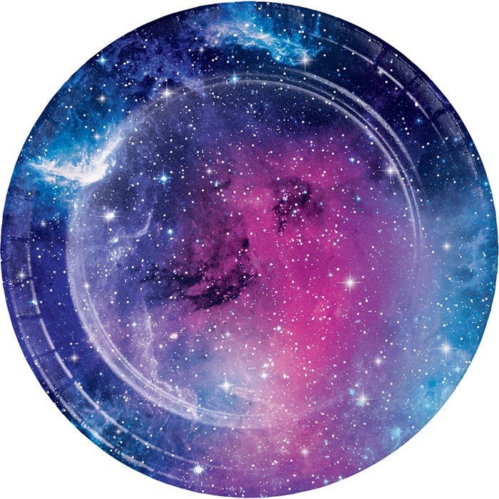 Galaxy Party 7 Dessert Plates 8 Count Space Party Napkins Galaxy Birthday Party Themes Galaxy Birthday