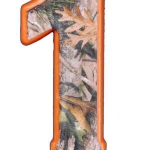 Camo Number Birthday Candle, Pock you Number, Camo Candle, Hunting Party