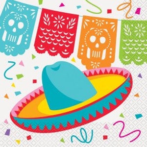 Fiesta Luncheon Napkins, Set of 16, Cinco de Mayo, Outdoor Party, Fiesta Party, Cactus Party